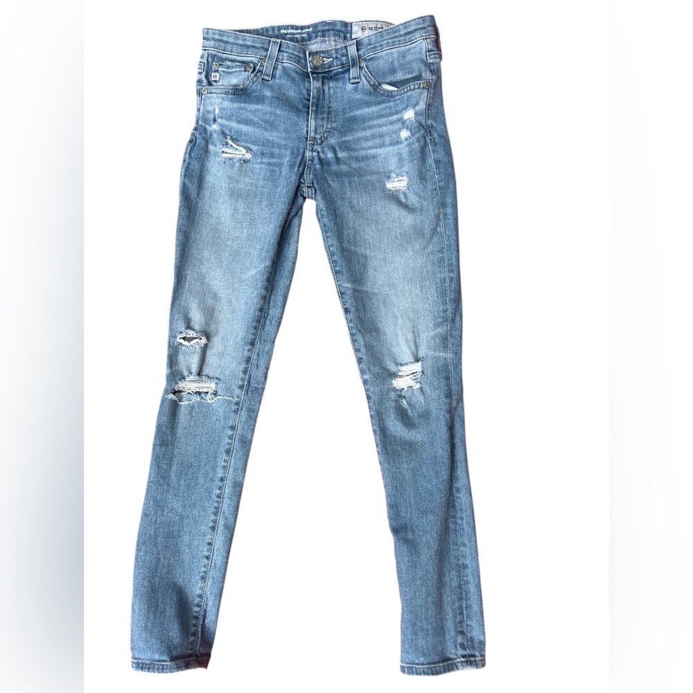 AG THE LEGGING ANKLE “super skinny ankle” destroyed jeans 26R